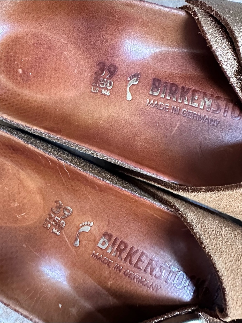 Birkenstock Siena metallic Allover Mink Suede Sandals Narrow - Picture 2 of 9
